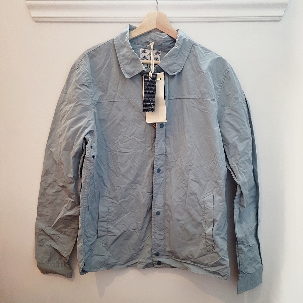 NWT Scotch & Soda Blue Lightweight Zip Collared Jacket